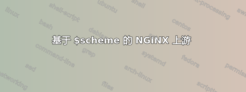 基于 $scheme 的 NGINX 上游