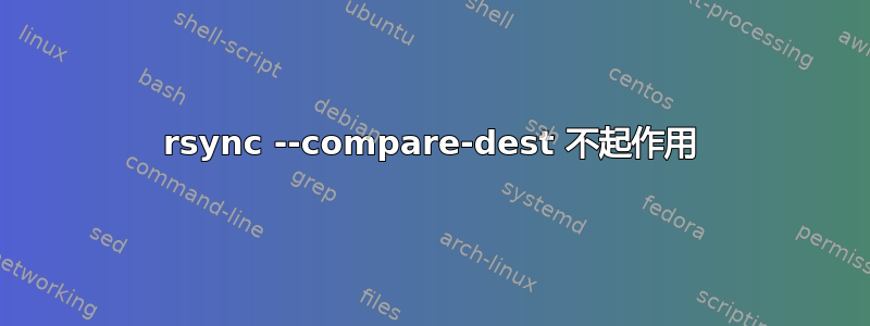 rsync --compare-dest 不起作用