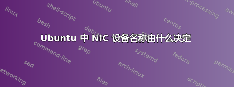 Ubuntu 中 NIC 设备名称由什么决定