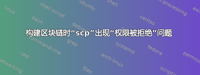 构建区块链时“scp”出现“权限被拒绝”问题