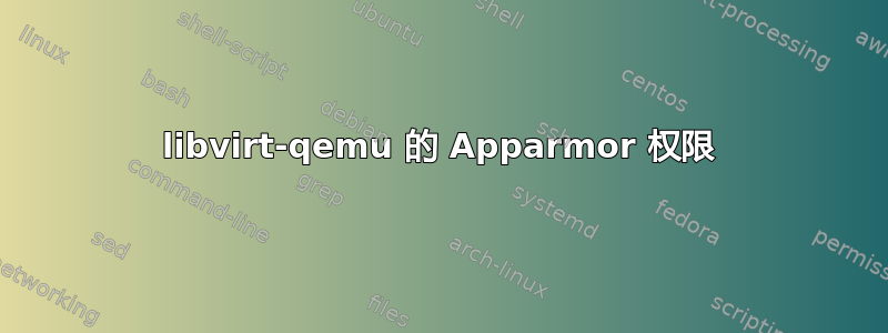 libvirt-qemu 的 Apparmor 权限