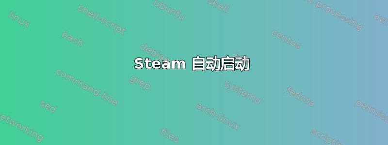 Steam 自动启动