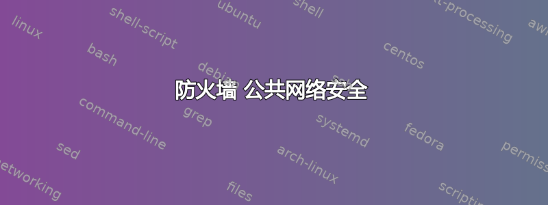 防火墙 公共网络安全