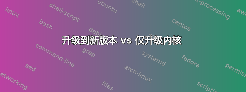 升级到新版本 vs 仅升级内核