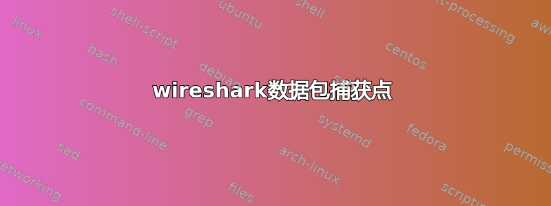 wireshark数据包捕获点