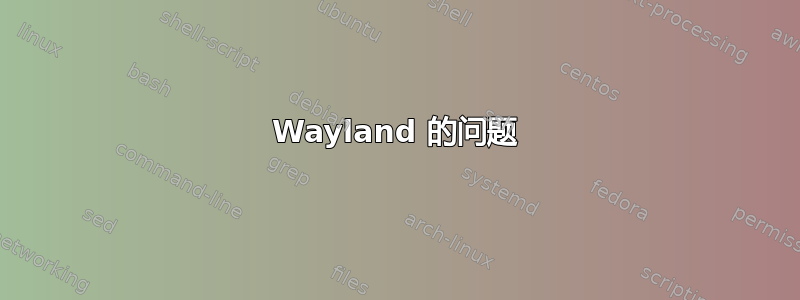 Wayland 的问题