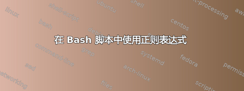 在 Bash 脚本中使用正则表达式