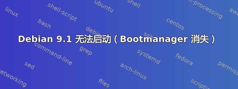 Debian 9.1 无法启动（Bootmanager 消失）