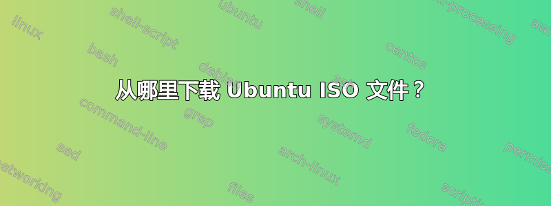 从哪里下载 Ubuntu ISO 文件？