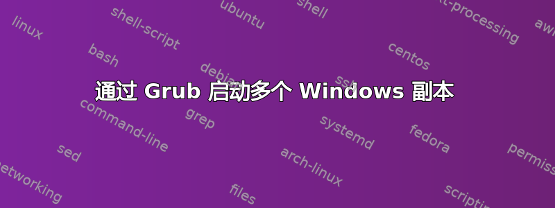 通过 Grub 启动多个 Windows 副本