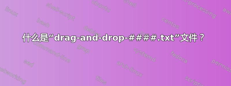 什么是“drag-and-drop-####.txt”文件？