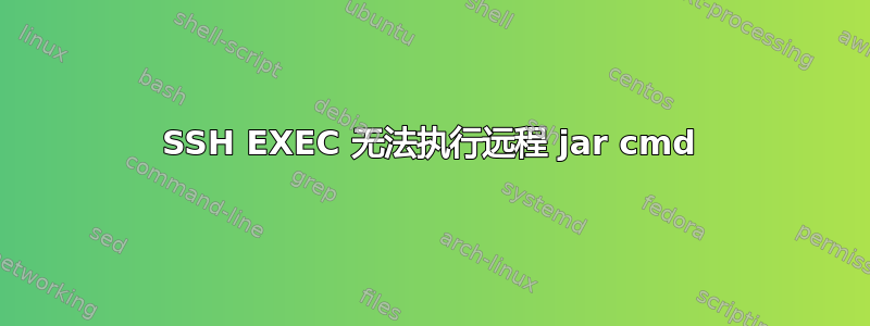 SSH EXEC 无法执行远程 jar cmd