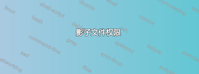 影子文件权限