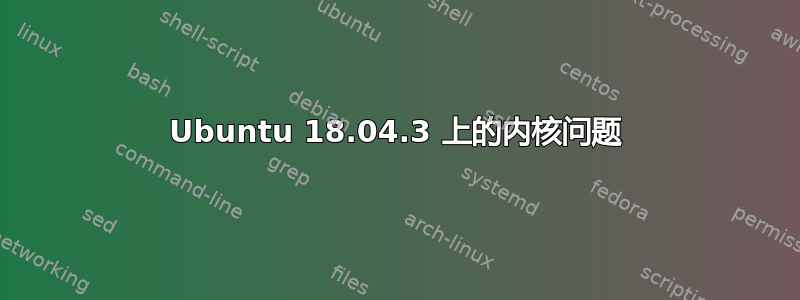 Ubuntu 18.04.3 上的内核问题