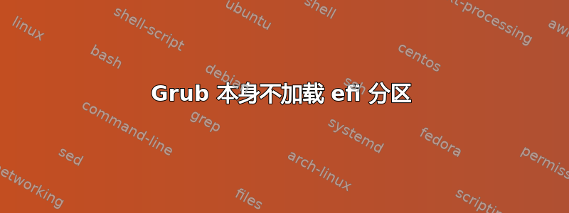 Grub 本身不加载 efi 分区