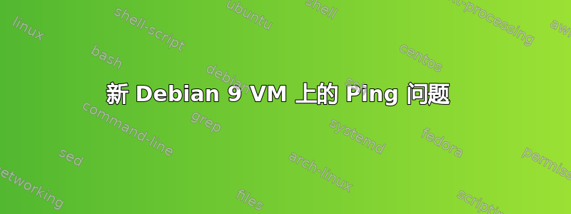 新 Debian 9 VM 上的 Ping 问题 