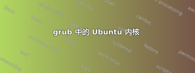 grub 中的 Ubuntu 内核