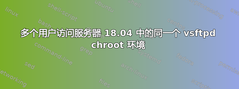 多个用户访问服务器 18.04 中的同一个 vsftpd chroot 环境