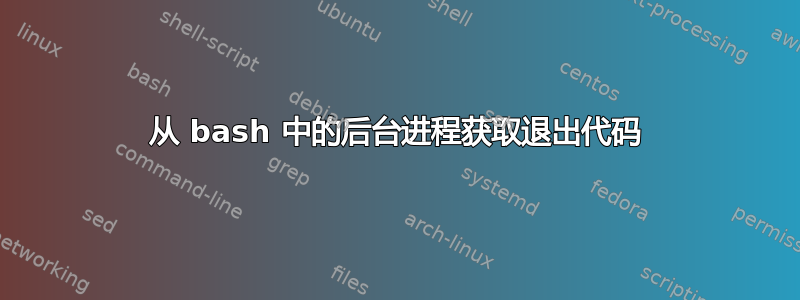 从 bash 中的后台进程获取退出代码