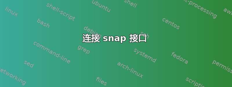 连接 snap 接口