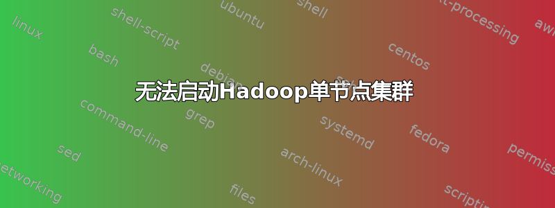 无法启动Hadoop单节点集群