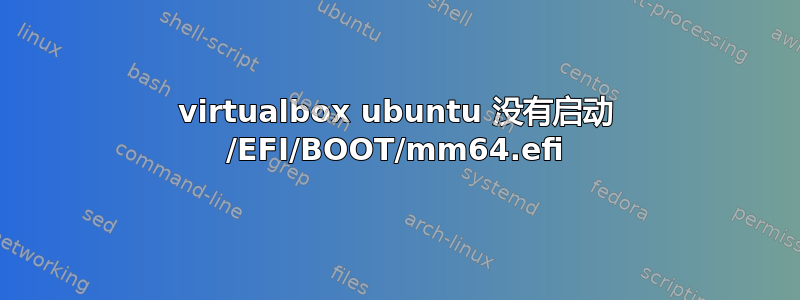 virtualbox ubuntu 没有启动 /EFI/BOOT/mm64.efi