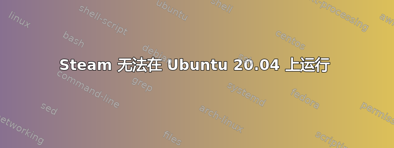 Steam 无法在 Ubuntu 20.04 上运行