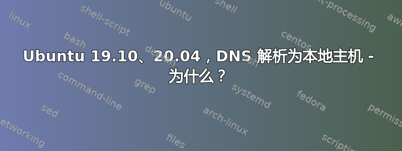 Ubuntu 19.10、20.04，DNS 解析为本地主机 - 为什么？