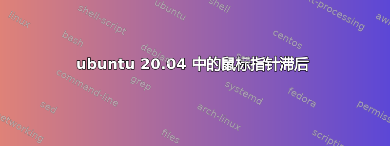 ubuntu 20.04 中的鼠标指针滞后