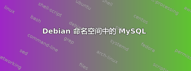 Debian 命名空间中的 MySQL