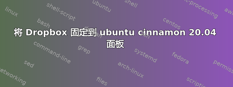 将 Dropbox 固定到 ubuntu cinnamon 20.04 面板