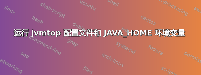 运行 jvmtop 配置文件和 JAVA_HOME 环境变量