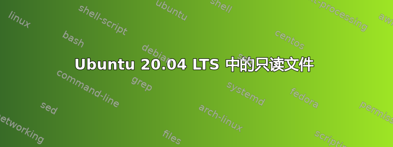 Ubuntu 20.04 LTS 中的只读文件