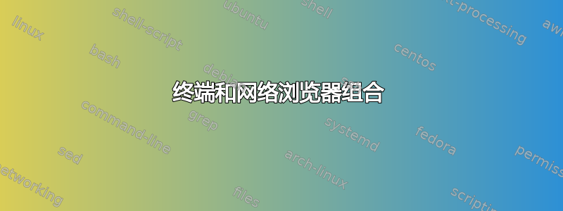 终端和网络浏览器组合