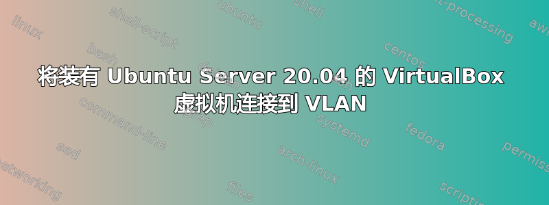 将装有 Ubuntu Server 20.04 的 VirtualBox 虚拟机连接到 VLAN