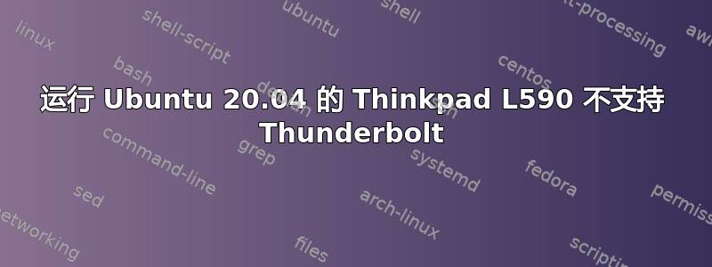 运行 Ubuntu 20.04 的 Thinkpad L590 不支持 Thunderbolt