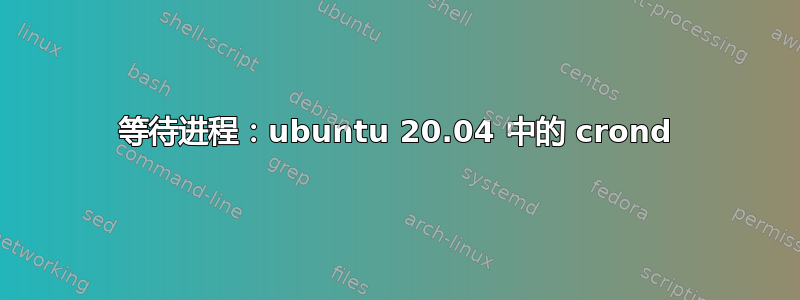 等待进程：ubuntu 20.04 中的 crond