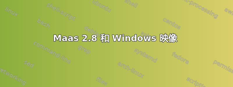 Maas 2.8 和 Windows 映像