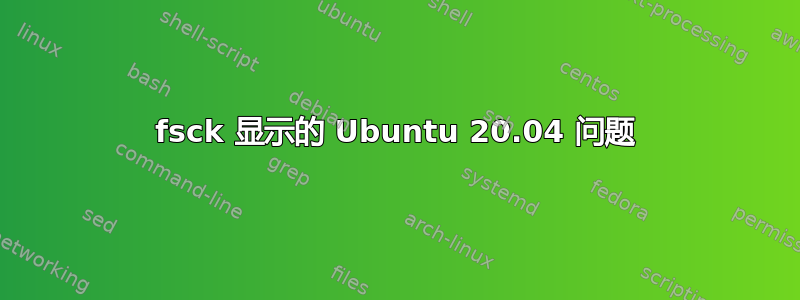 fsck 显示的 Ubuntu 20.04 问题