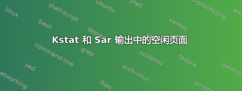 Kstat 和 Sar 输出中的空闲页面