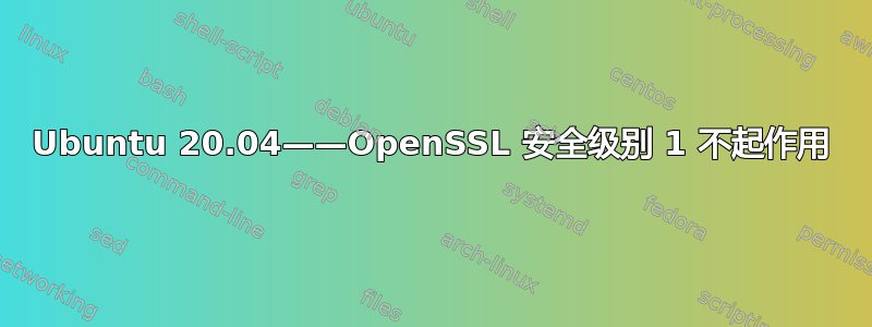 Ubuntu 20.04——OpenSSL 安全级别 1 不起作用