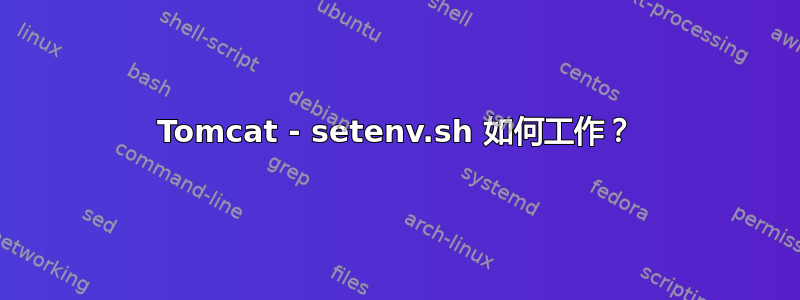 Tomcat - setenv.sh 如何工作？