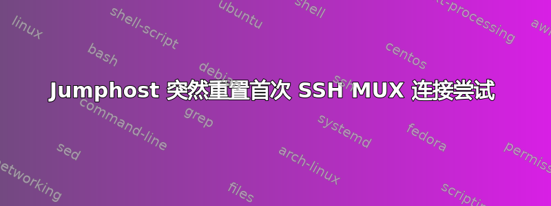 Jumphost 突然重置首次 SSH MUX 连接尝试