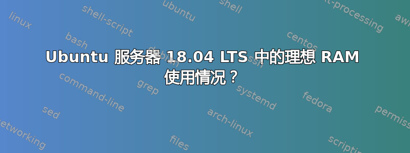 Ubuntu 服务器 18.04 LTS 中的理想 RAM 使用情况？