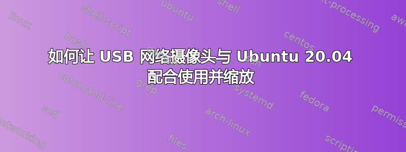 如何让 USB 网络摄像头与 Ubuntu 20.04 配合使用并缩放