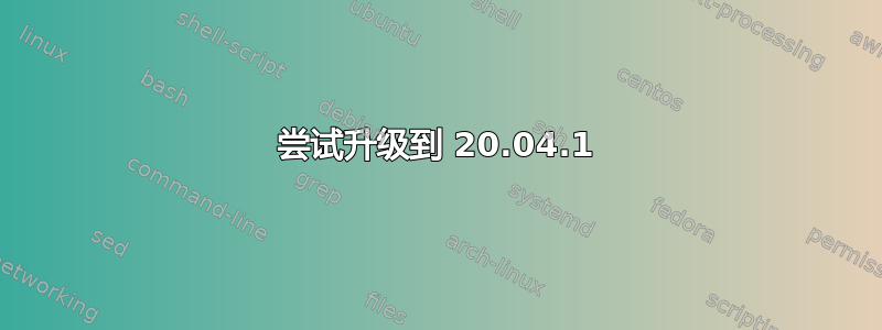 尝试升级到 20.04.1