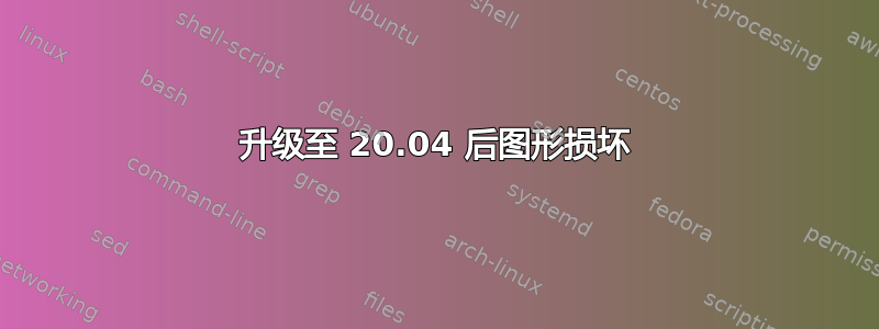 升级至 20.04 后图形损坏