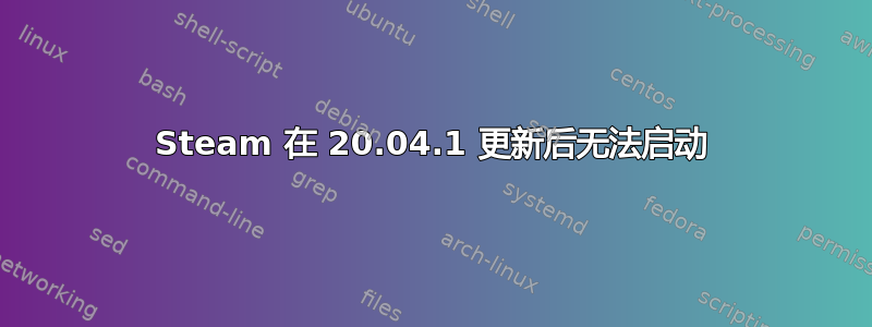 Steam 在 20.04.1 更新后无法启动