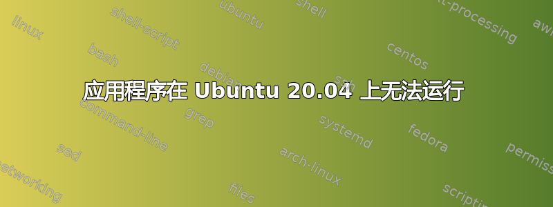 应用程序在 Ubuntu 20.04 上无法运行