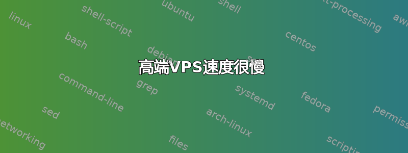 高端VPS速度很慢